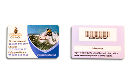 Cornwall library cards